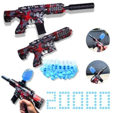 Imagem de Arminha Bolinha Gel Arma Grande M416 Metralhadora+brinde - Importado