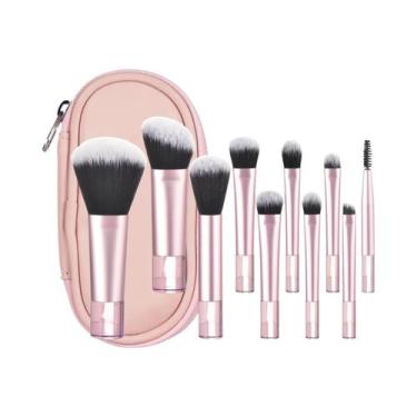 Imagem de Kit de 10 Pincel de Maquiagem Mini Portátil - Ideal para Viagem, 11 PC