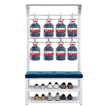 Imagem de Cabideiro, sapato, corredor, industrial, entrada de árvore, cabideiro, sapato, 3 em 1, cabideiro, resistente e fácil de montar