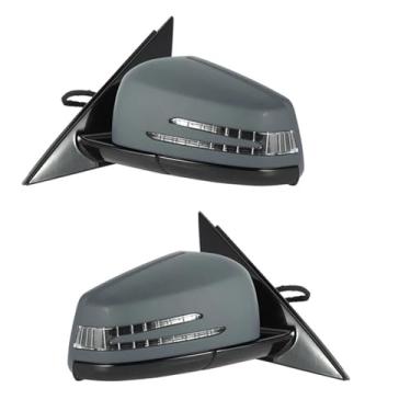 Imagem de Conjunto de capa de espelho retrovisor esquerdo e direito do carro compatível com Mercedes-Benz W212 E250 E300 E350 E400 E550 E63 AMG 2010-2016(Left and Right-02)