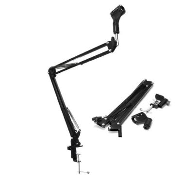 Imagem de Suporte Pedestal de Mesa Microfone Podcast Gravaçao Transmissao Articu