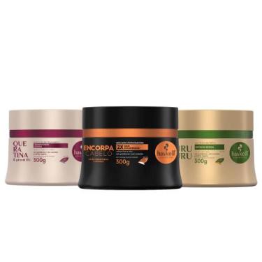 Imagem de Kit Máscaras Haskell Queratina + Murumuru + Encorpa Cabelo 300g