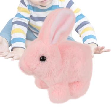 Imagem de Rabbit finge brinquedo, brinquedo de pelúcia de coelho,Pequeno coelho de Páscoa de pelúcia | Pequeno animal de estimação com orelhas trêmulas, acessórios para decoração para namorada, colega de classe