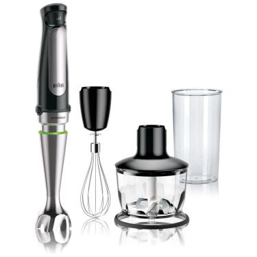 Imagem de Mixer 3 em 1 com 2 Velocidades e Acessórios 500W, 110v, BRAUN MQ7035X, Prateado