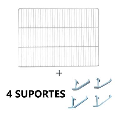 Imagem de Prateleira Grade E 4 Suportes Branco P/ Vrs16 Eccv315 Imbera
