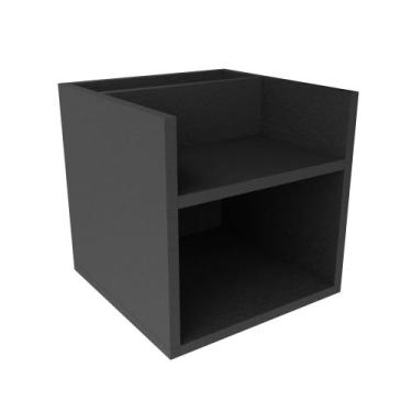 Imagem de Cabeceira suspensa mdf com mesa suporte superior e nicho 30x30cm - Sup