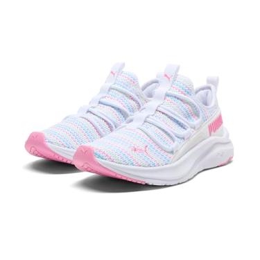 Imagem de PUMA Tênis infantil unissex Softride One4all sem cadarço, Puma Branco-rápido rosa, 9 Toddler