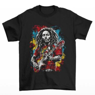 Imagem de Camiseta Algodão Premium Cantor Lenda Bob Marley Unissex Camisa - NoBr