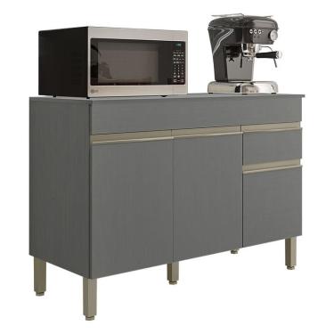 Imagem de Balcão de Pia Line 120 cm com Tampo Gris - Kits Paraná