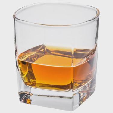 Imagem de Kit jogo 6 Copos De Vidro Para Whisky 250ml Gelo Diamonds