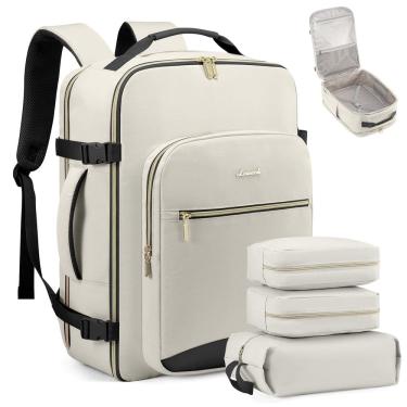 Imagem de Mochila de viagem LOVEVOOK Carry on 40L à prova d`água com cubos