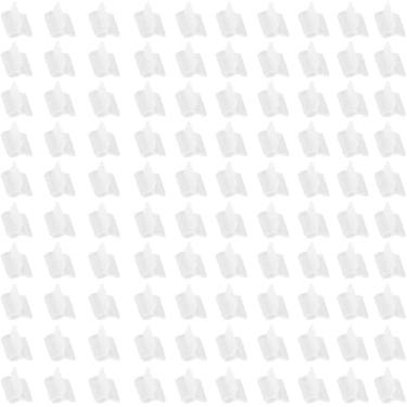 Imagem de 100 peças de clipes transparentes para enxertia de plantas clipes de enxertia de plástico para gaiolas de plantas de tomate braçadeira conecta videiras clipes de enxertia de sementes clipes de