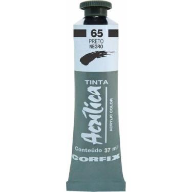 Imagem de Tinta Acrílica 37ml 065 Preto Corfix, 065 - PRETO