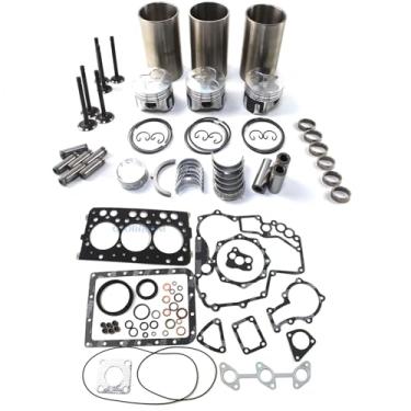 Imagem de Otobaijeni Kit de reconstrução de motor D782 com kit de válvula para motor Kubota D782 D782E D782-EBH D782-BH Trator B1820 B7410 BX1850 BX1860 Escavadeira K008-3 KH21 Peças de reposição de