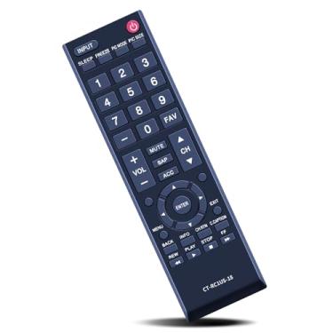 Imagem de Controle remoto substituído CT-RC1US-18 CTRC1US18 compatível com Toshiba LED LCD TV HDTV 55L510U18 32L220U19 49L510U18 32L310U20 32L310U18