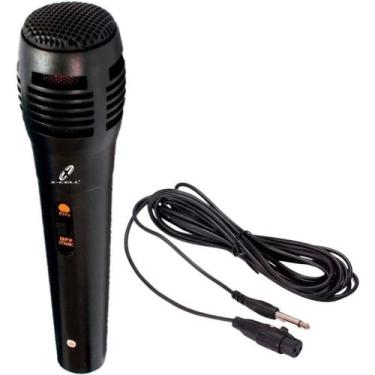 Imagem de Microfone Dinâmico com Fio 3 Metros Preto X-CELL XC-MI-01 - FLEX