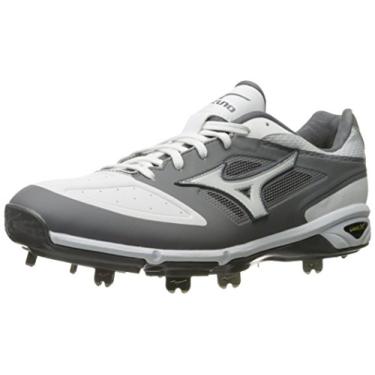 Imagem de Mizuno Tênis de beisebol masculino Dominant Ic, Cinza/branco, 7.5