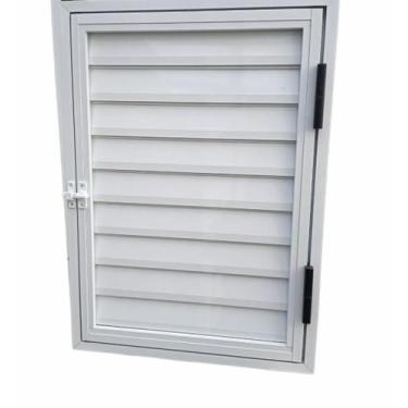 Imagem de Portinhola 1 Folha Esquadrias Brasil 60x60 Branco Esquerdo - Esquadria