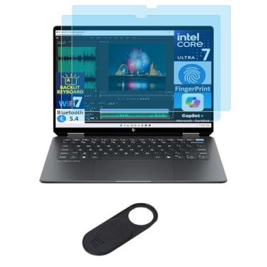 Imagem de MUBUY-GOL Pacote com 2 protetores de tela para laptop HP OmniBook Ultra Flip 2 em 1 35.6 cm (14-fh0000) com tela sensível ao toque 2024, filtro antirreflexo anti-UV com luz azul, reduz a tensão ocular