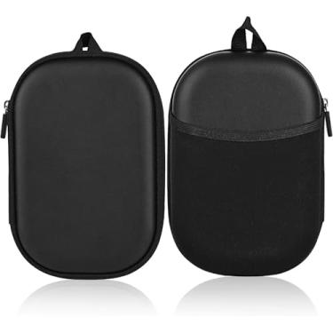 Imagem de Capa de fone de ouvido de substituição OEM compatível com Bose QC45 QC35 QC25 QC15 NC700, fones de ouvido sem fio, bolsa de transporte de viagem rígida genuína com armazenamento de cabo, preta