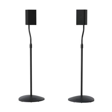 Imagem de Suporte de alto-falante Sanus ajustável – estende 71 cm a 96 cm – suporta alto-falantes de estante de satélite e pequeno (ou seja, Bose, Harmon Kardon, Polk, JBL, KEF, Klipsch, Sony e outros) - Conjunto de 2 - Modelo: HTBS