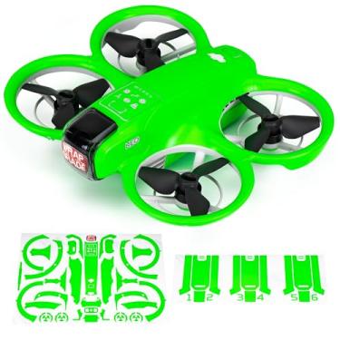 Imagem de WRAPGRADE Adesivo de pele compatível com DJI NEO Full Wrap (verde neon)