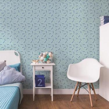 Imagem de Papel De Parede Infantil Osso Cachorro