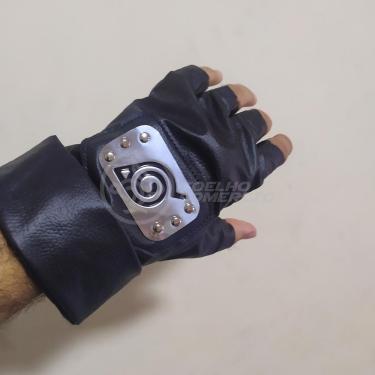 Imagem de Luvas De Couro Kakashi Hatake Sensei Ninja Que Copia Naruto
