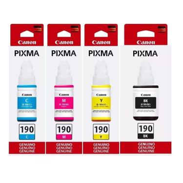 Imagem de Kit Tinta Original Canon G190 Gi-190 G3100 G4100 G3110 G190 4x Cores