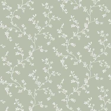 Imagem de Papel De Parede Happy Floral Verde 12355