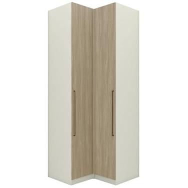 Imagem de Guarda Roupa Modulado 2 Pecas 241x80 cm Seletto Areia Jequitiba Henn -