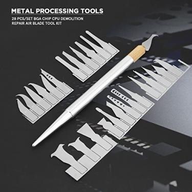 Imagem de 27PCS BGA Remover Conjunto de Ferramentas Conjunto de Ferramentas CPU Demolição de Chip Reparação Ferramentas Manuais de Alta Precisão de Alta Precisão, Lâminas de Aço de Liga e