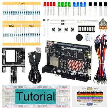Imagem de FREENOVE Kit Básico Inicial Com Placa V5 Rev4 Wifi (Ide Compatível Arduino), Microcontrolador Arm Cortex-M4, Esp32-S3 Integrado, Tutorial Detalhado De 179 Páginas, 140 Itens, 34 Projetos