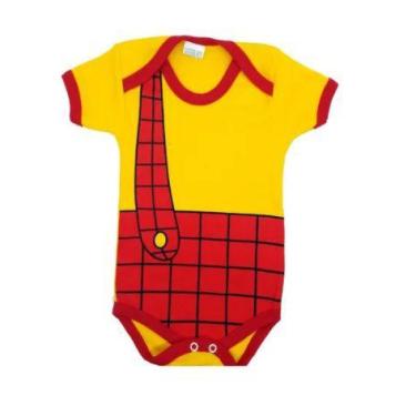 Imagem de Body Infantil Bebe Atacado Barato Menino Enxoval Mesversario Cascão M 