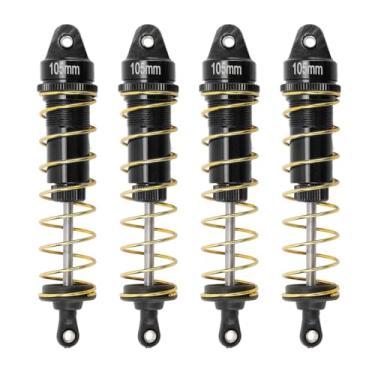 Imagem de Generic Amortecedor de Mola, 4pcs de Choque Rc Durável para 1/10 Rastreador Rc (Preto)