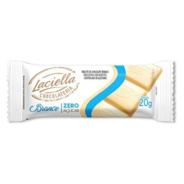 Imagem de Chocolate Branco Zero Açúcar 20g  Laciella