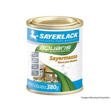 Imagem de Massa P/Madeira Base Agua Sayermassa 380G Marfim - SAYERLACK