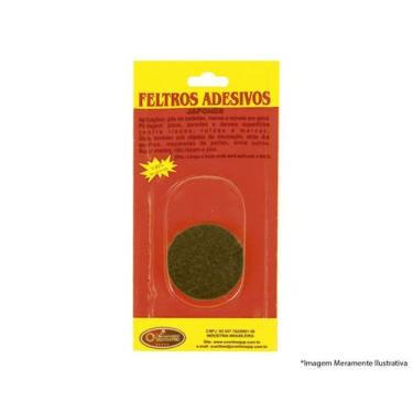 Imagem de Feltro Adesivo Japones Diam 45Mm 4Pcs Blister c/12pcs - OVERTIME