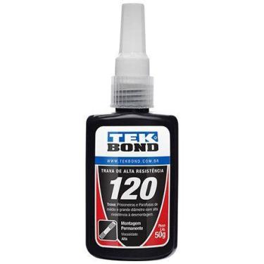 Imagem de Cola Adesivo Trava Parafusos Tek Bond Visc. Alta 120 Vermelha 50 Grs.,