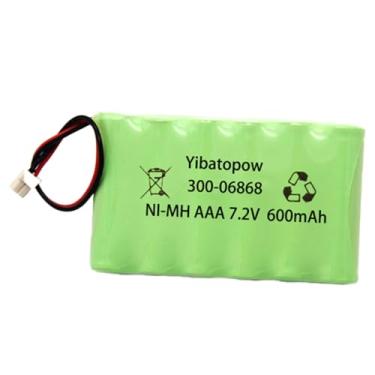 Imagem de Yibatopow Bateria NI-MH AAA 7,2V 600mAh compatível com teclado inteligente Honeywell Lyric, modelo 300-06868