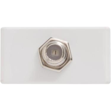 Imagem de Módulo para Tomada Tv Sat Coaxial Direta Tramontina Branco