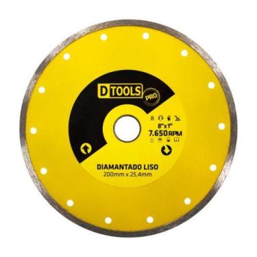 Imagem de Disco Diamantado 8'' Furo 25,4mm para Cortar Pisos e Azulejos - DTOOLS