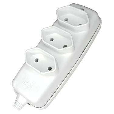 Imagem de Tomada Em Barra Tripla Bip 10A 250V Ilumi Br 2633 Ilumi