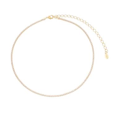 Imagem de CHOKER PIUKA RIVIERA CHIARA MINI ZIRCÔNIAS CRISTAL FOLHEADA A OURO 18K
