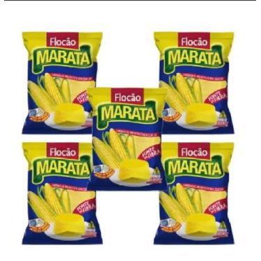 Imagem de Kit 5 Pacotes de Flocão Cuscuz de Milho Maratá 500g - Marata