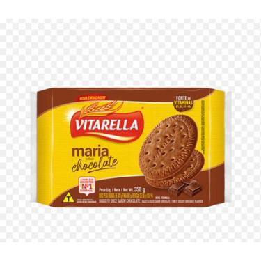 Imagem de Kit 6 Pacotes de Biscoitos Maria Chocolate Vitarella 350g