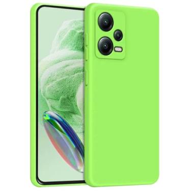 Imagem de Capa Capinha Case Para Xiaomi Redmi Note 12 Pro 5G Silicone Forro Aveludado Proteção Premium (VERDE LIMAO)
