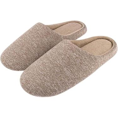 Imagem de Chinelos De Interior Chinelos De Casa Masculinos De Inverno Sapatos Casuais Chinelos Masculinos De Pelúcia Quente Sapatos De Algodão Antiderrapante Silenciosos Chine, Sbx Rcs Coffee, 10 UK