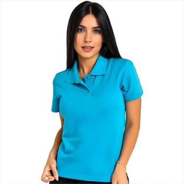Imagem de Camisa Polo Feminina Camiseta Gola Atacado Uniforme Piquet - Vesttuari