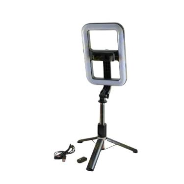 Imagem de Ring Light LED Profissional com Suporte, 72 LEDs, 3000K-6500K, Controle Bluetooth, Bateria Recarregável
